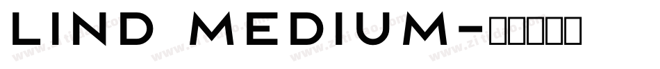 lind medium字体转换